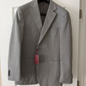 CombatGent Grey Cotton Herringbone Jacket